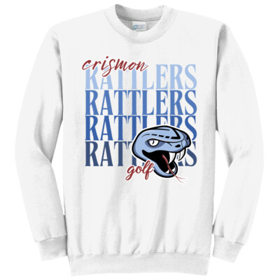 Adult Crismon Rattlers Crewneck Thumbnail